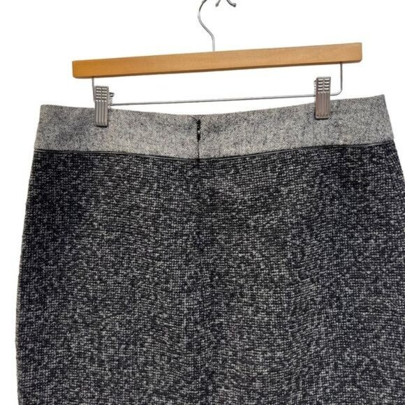 Liz Claiborne Black And Sparkle Tweed Wool Blend Pencil Skirt - Picture 7 of 8